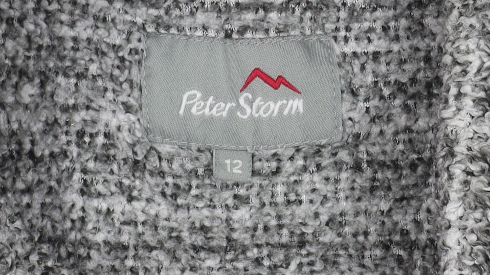Peter Storm Grey Women's Boucle Sweatshirt, Size 12