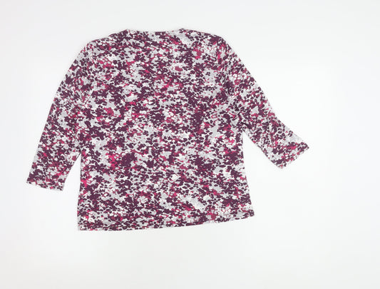 Eastex Women's Multicoloured Floral Blouse Size 10