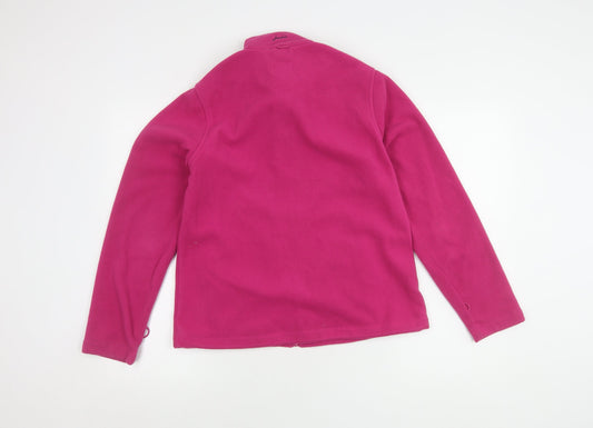 Joules Women's Pink Fleece Jacket Size 10