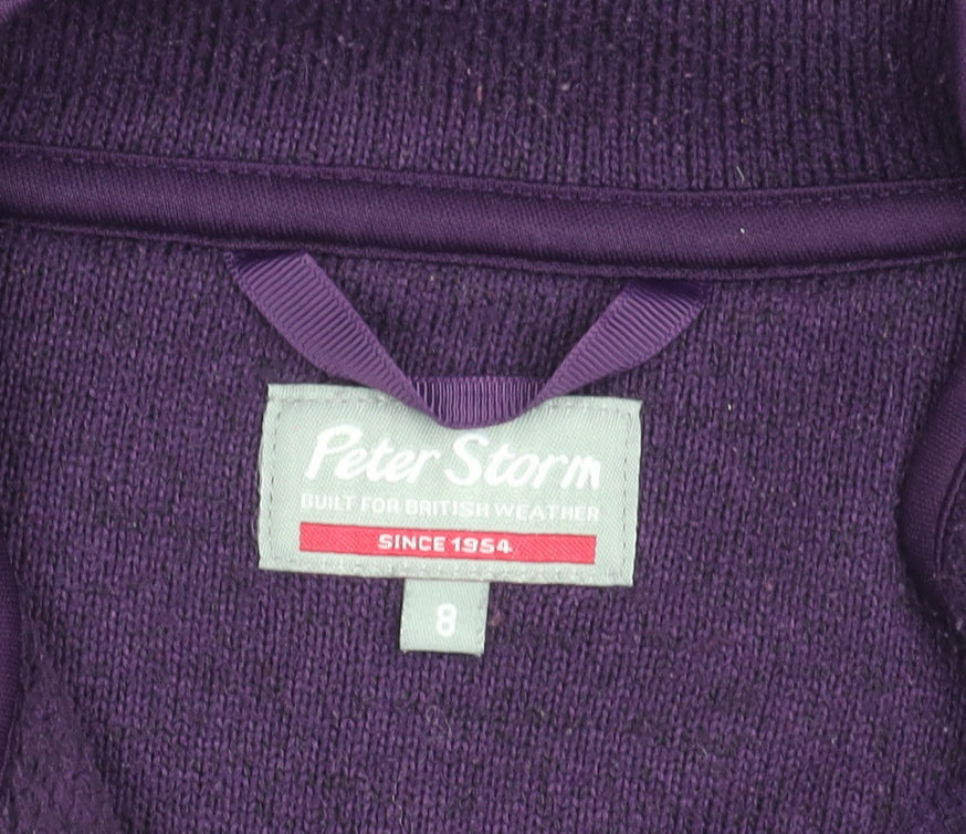 Peter Storm Women's Purple Full Zip Jacket Size 8
