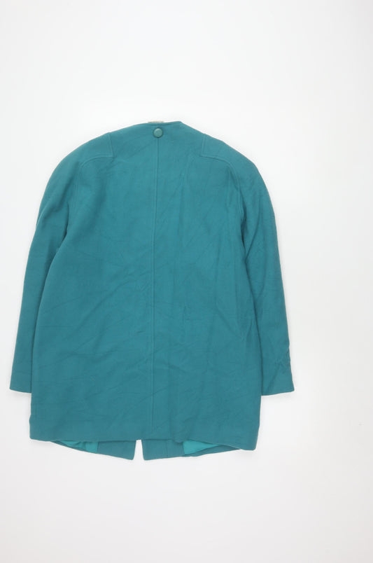 Eastex Women's Green Buttoned Wool Jacket Size 12