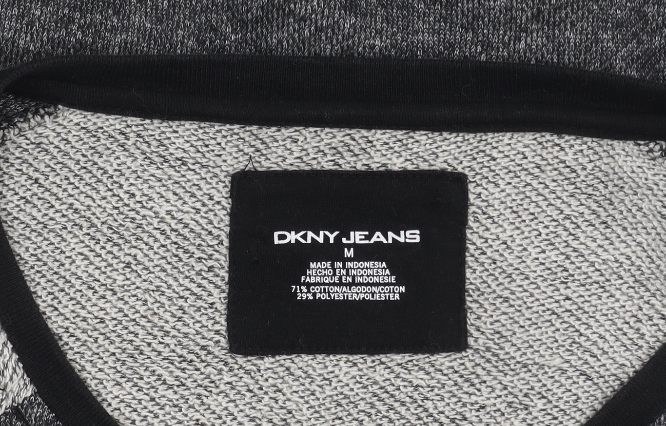 DKNY Jeans Women's Grey Full Zip Jumper, Size M