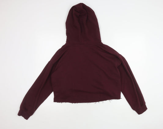 Puma Women's Red Pullover Hoodie, Size 10, Sporty Style