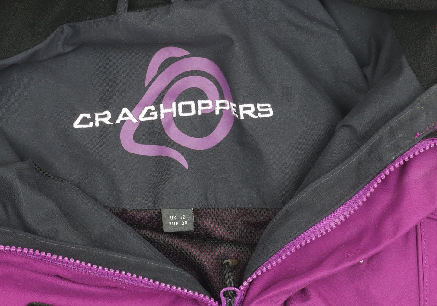 Craghoppers Women's Purple Rain Coat Size 12