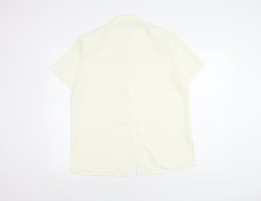 Eastex Women's Ivory Button-Up Shirt, Size 14 - Classic & Casual