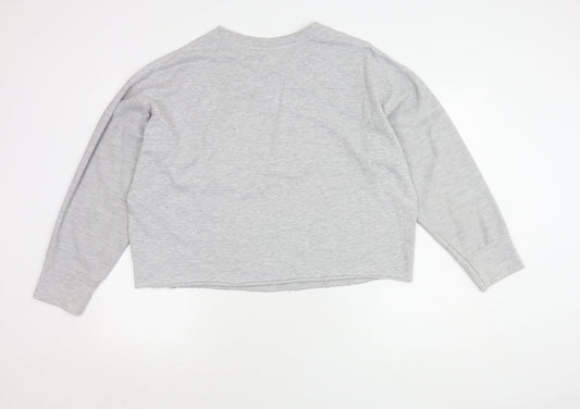 Womens UK S Regular Looney Tunes Grey Pullover Sweatshirt