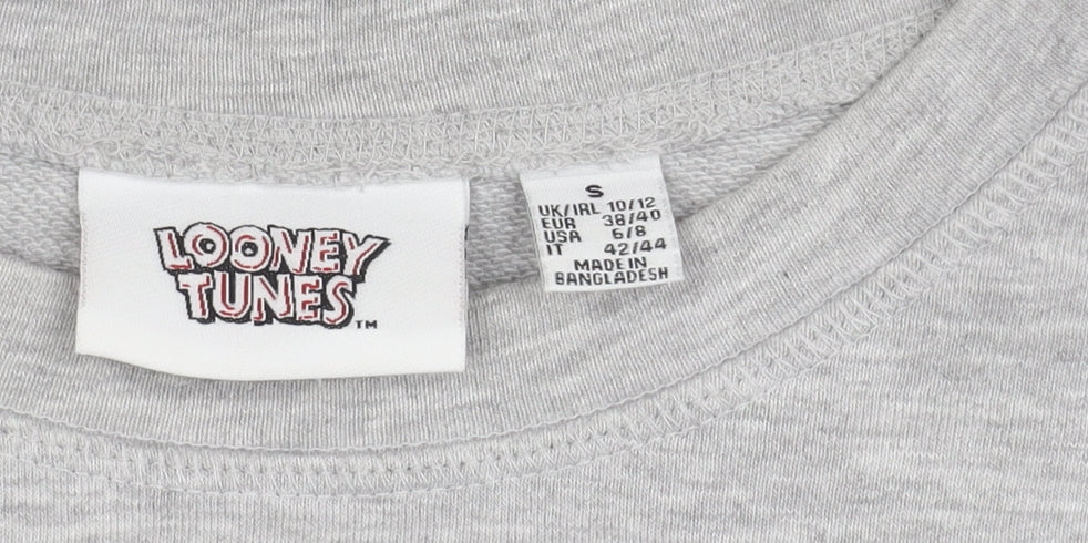 Looney Tunes Women's Grey Pullover Sweatshirt Size S