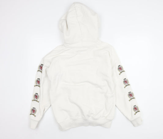 Tommy Jeans Unisex Adults White Pullover Hoodie S