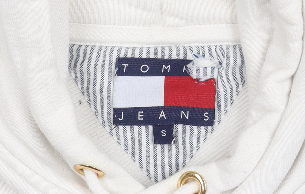 Tommy Jeans Unisex Adults White Pullover Hoodie S