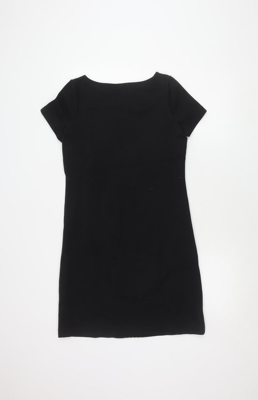 Boden Women's Black Short Sleeve Sheath Dress