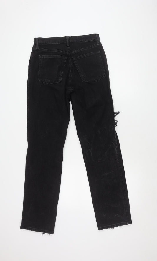 Abercrombie & Fitch Black Straight Low Rise Jeans Size 2