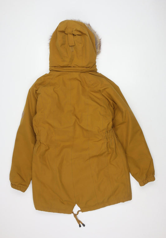 Trespass Women's Brown Waterproof Parka with Fur Trim