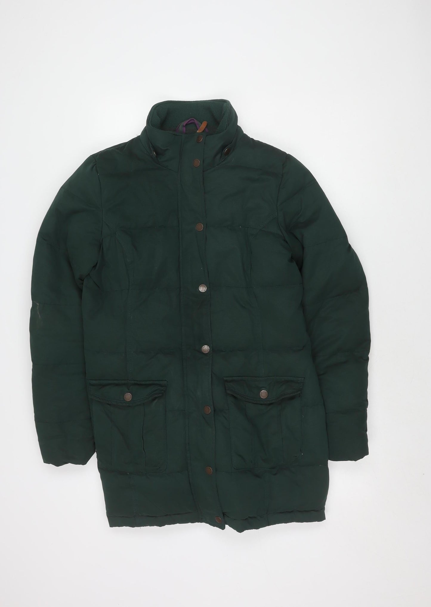 Fat Face Women's Green Puffer Jacket Size 12
