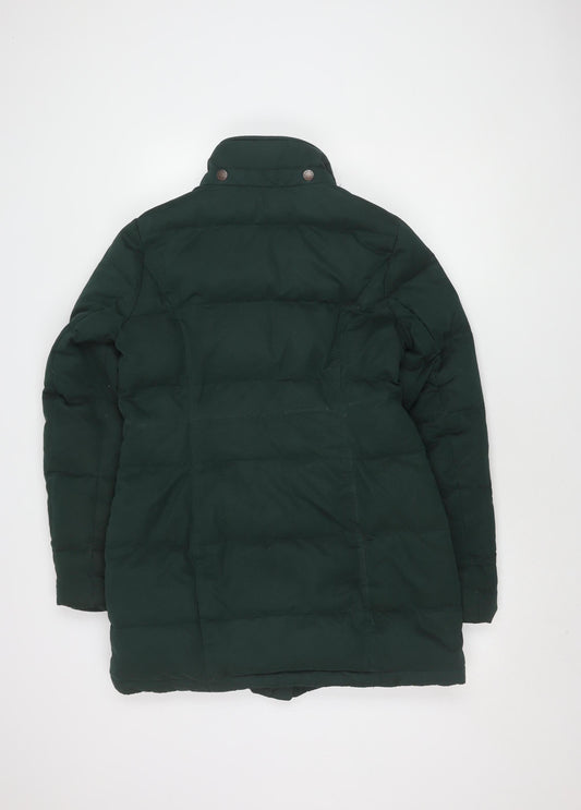Fat Face Women's Green Puffer Jacket Size 12