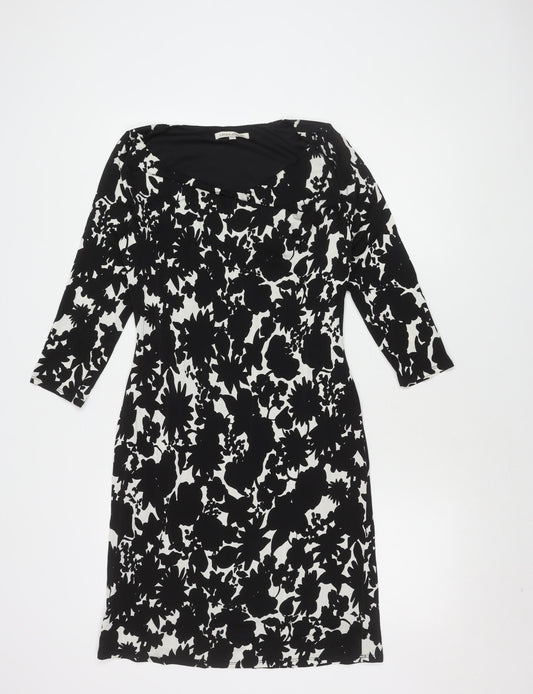 Laura Ashley Women's Black Floral Dress, Size 10, Casual