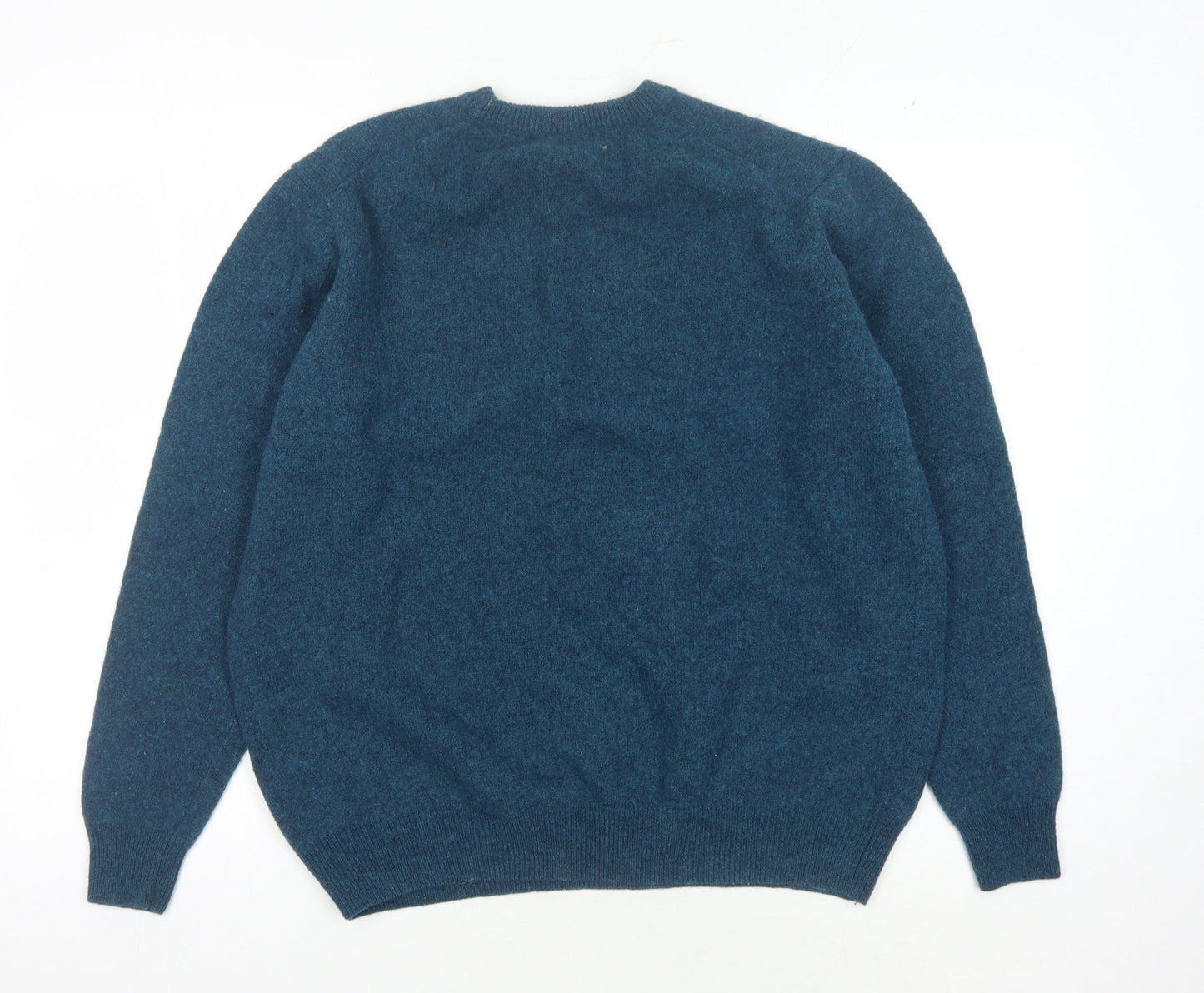 James Pringle Mens XL Blue Wool Pullover Jumper