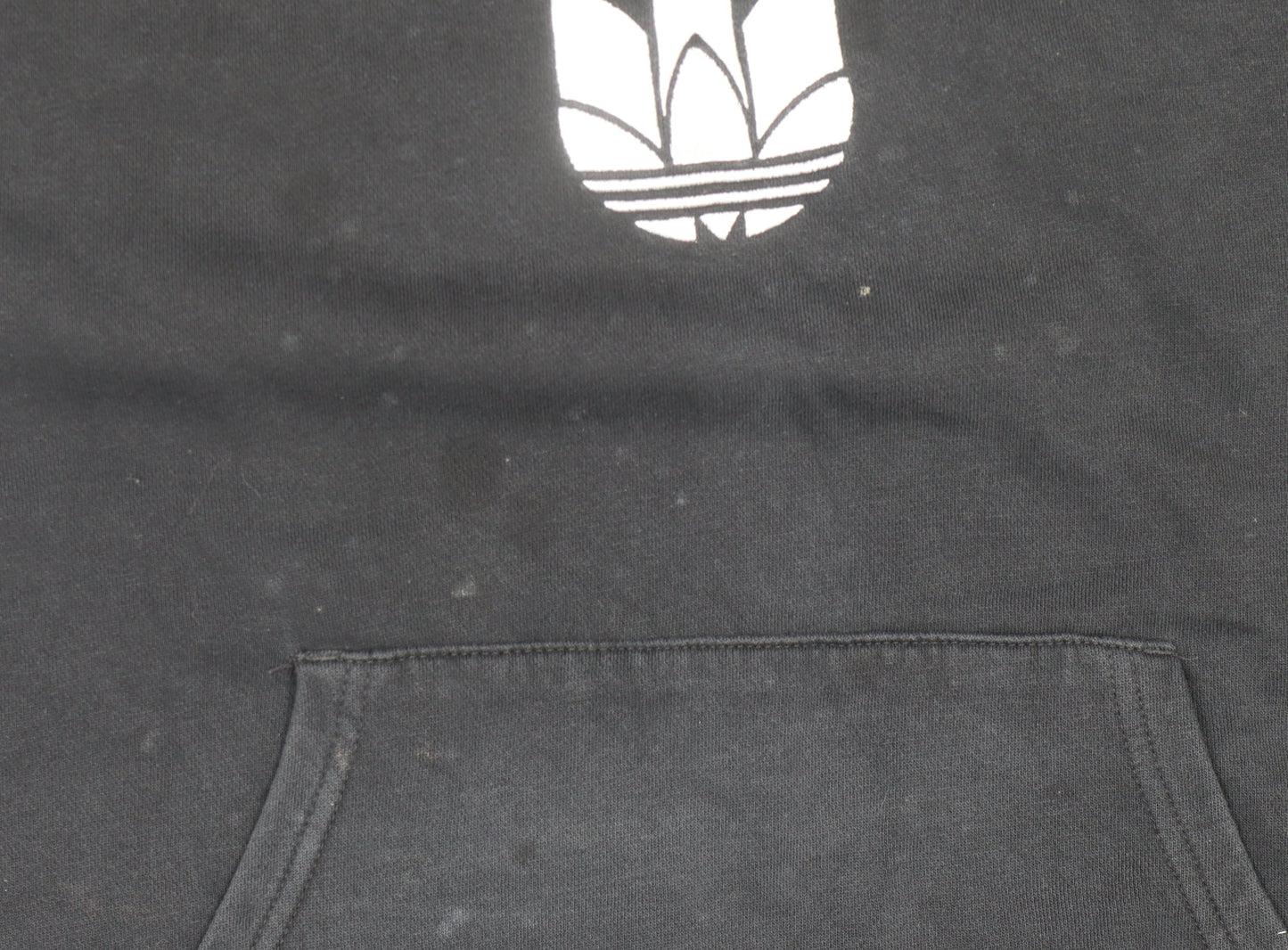 Adidas Unisex Black Hoodie Size 10 with Logo & Zip