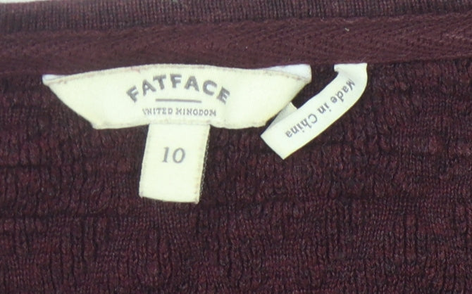 Fat Face Women's Purple Jumper Dress Size 10