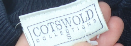 Cotswold Collections Women's Blue S Mock Neck Jumper