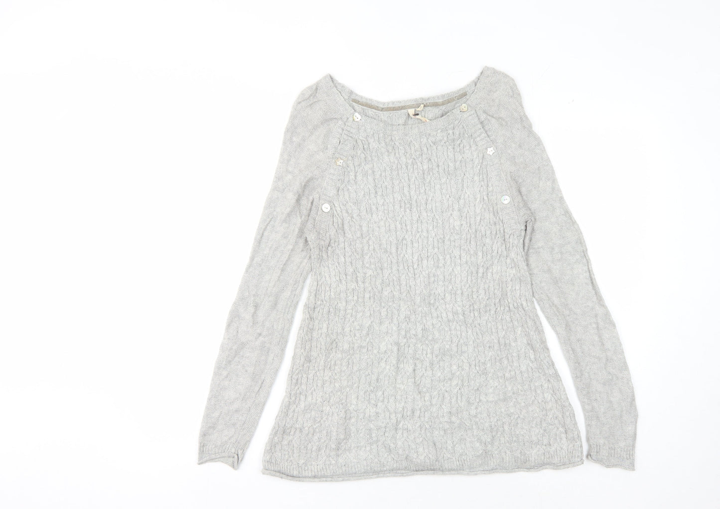 White Stuff Women's Grey Pullover Jumper Size 10