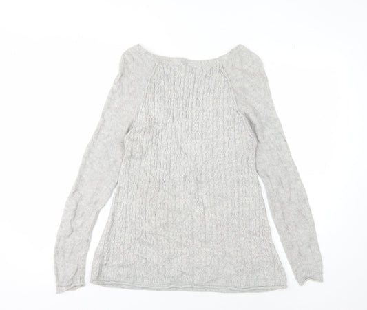 White Stuff Women's Grey Pullover Jumper Size 10