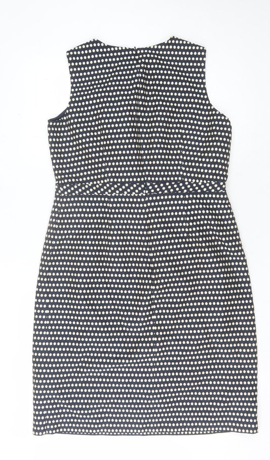 Boden Women's Blue Polka Dot Sleeveless Dress Size 14