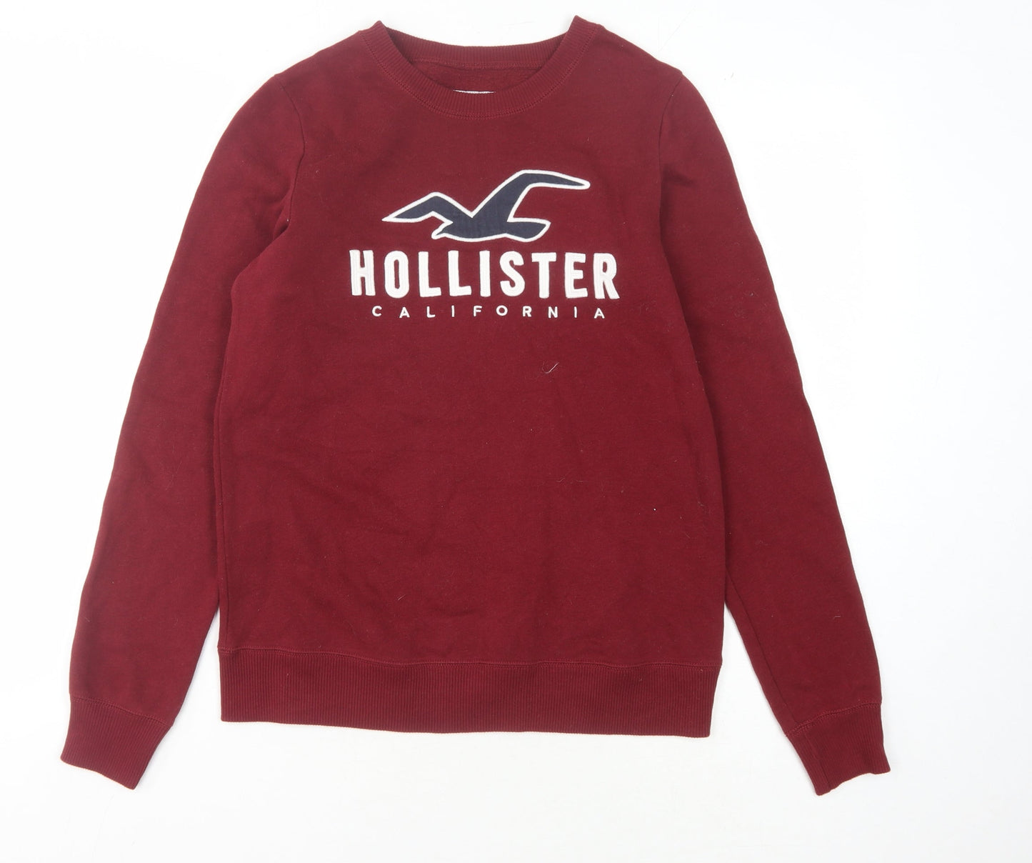 Hollister Women's XS Red Logo Pullover Sweatshirt