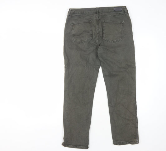 Jigsaw Women's Grey Cropped Jeans, Size L, Machine Washable