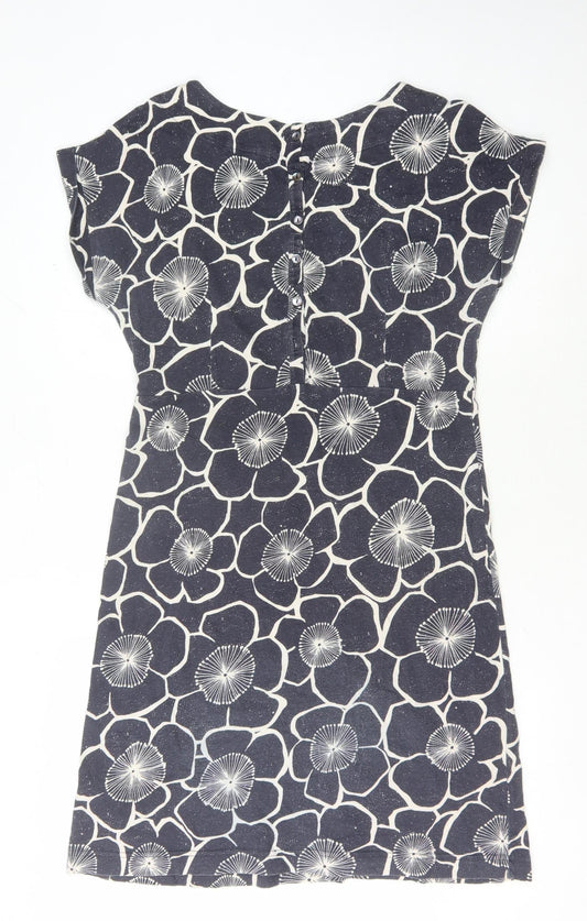 Weird Fish Women's Multicoloured Floral Shift Dress Size 12