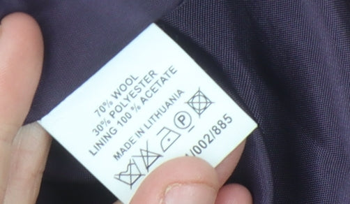 East Women's Purple Pencil Skirt, Size 10, Wool Blend