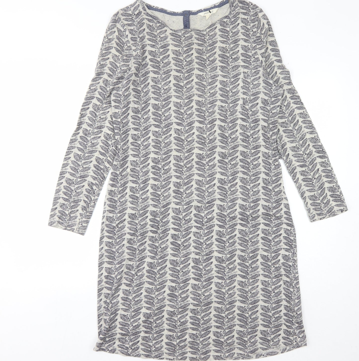 White Stuff Women's Ivory Geometric Shift Dress 10