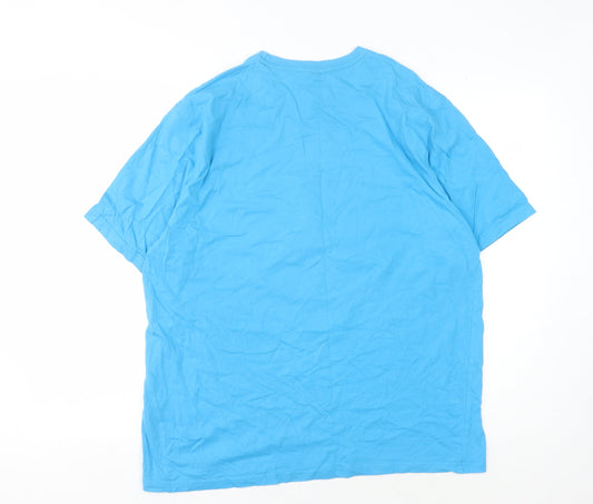 Disney Men's Blue Animal T-Shirt, Large, Fun Cartoon