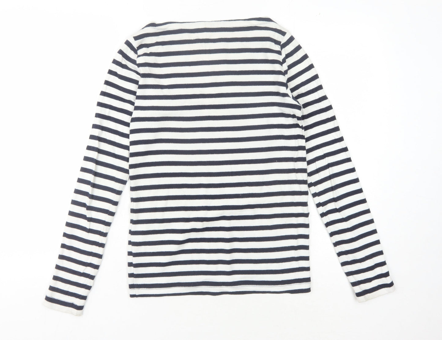 Gap Women's Multicoloured Striped Boat Neck T-Shirt S