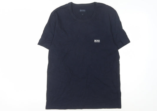 Hugo Boss Men's Black M Crew Neck Logo T-Shirt