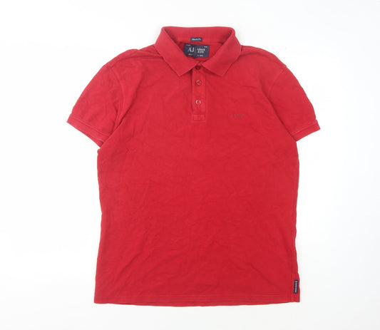 Armani Jeans Men's Red XL Polo Shirt