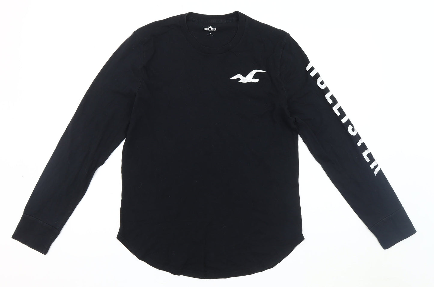 Hollister Men's Black Medium Long Sleeve T-Shirt