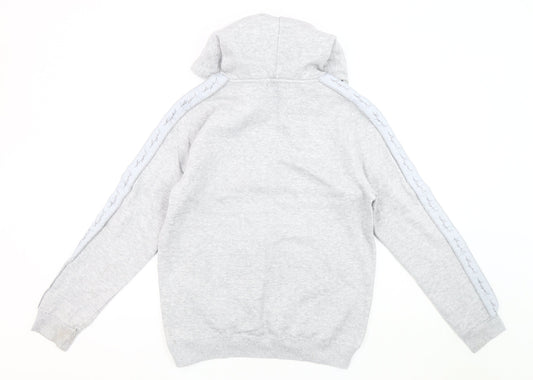 Just Hype Men's Grey Pullover Hoodie L