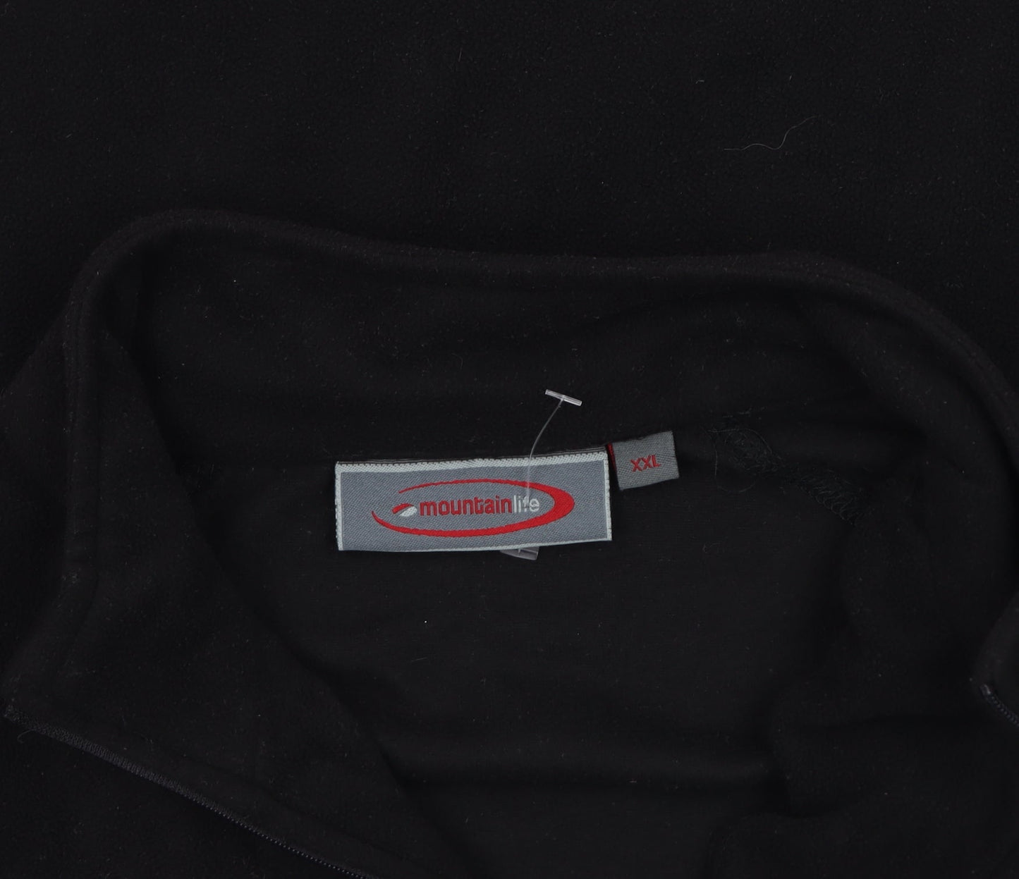 Mountain Life Men's Black Fleece 1/4 Zip Jumper 2XL