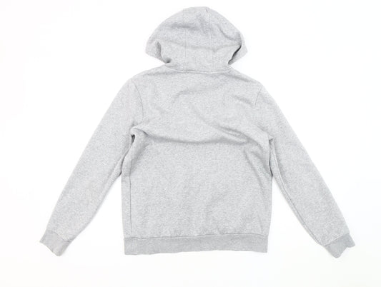 Adidas Boys Grey Pullover Hoodie Size 14 Regular Fit
