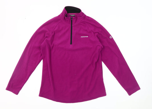 Craghoppers Women's Purple Pullover Fleece Sweatshirt Size 12
