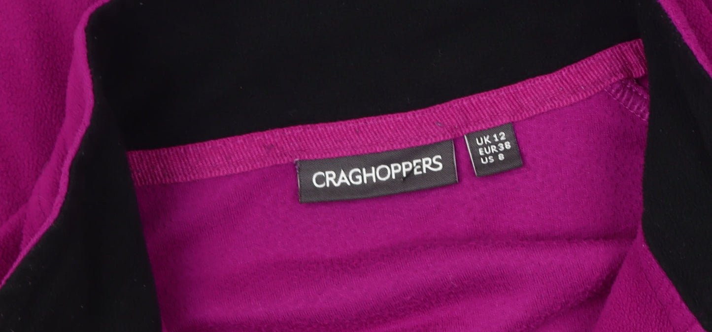 Craghoppers Women's Purple Pullover Fleece Sweatshirt Size 12