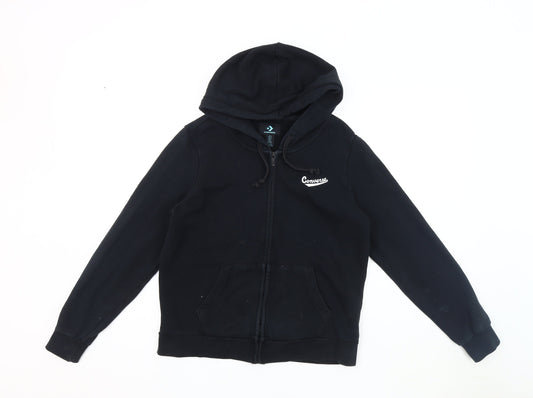 Converse Unisex Black M Hooded Jacket