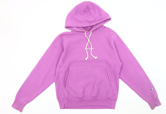 Mens UK S Champion Purple Pullover Hoodie