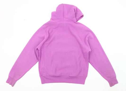 Champion Men's Purple Hoodie S - Logo, Hooded Pullover