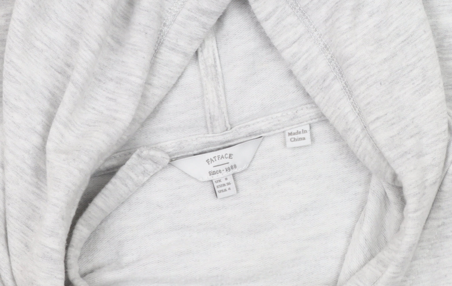FatFace Women’s Grey Pullover Hoodie Size 8