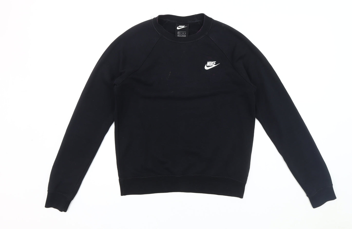 Nike Men's Black XS Crew Neck Logo Sweatshirt