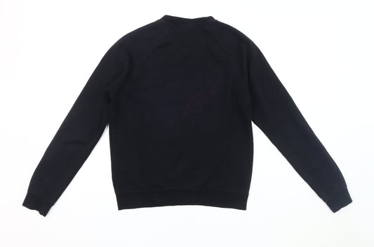 Nike Men's Black XS Crew Neck Logo Sweatshirt