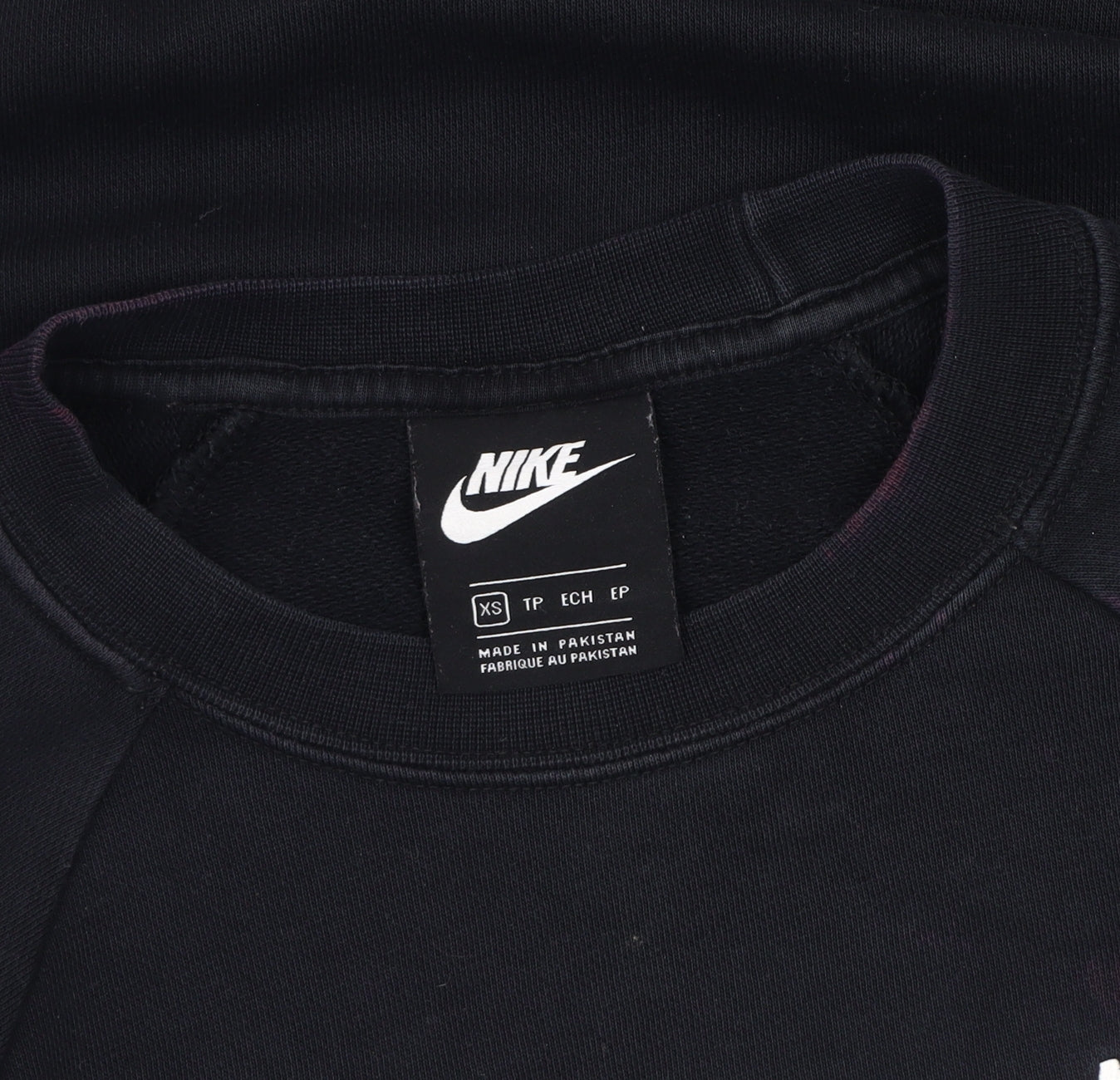Nike Men's Black XS Crew Neck Logo Sweatshirt
