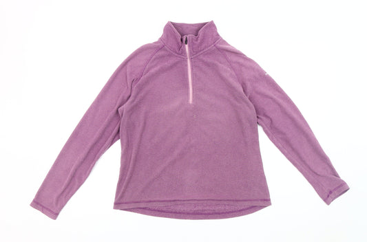 Trespass Women's Purple Fleece Pullover Size M Sweatshirt