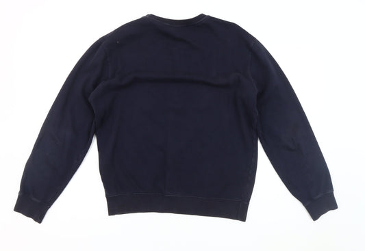 Champion Men's Black Medium Pullover Sweatshirt Logo